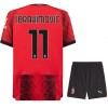 Conjunto (Camiseta+Pantalón Corto) AC Milan Ibrahimovic 11 Primera Equipación 23-24 - Niño